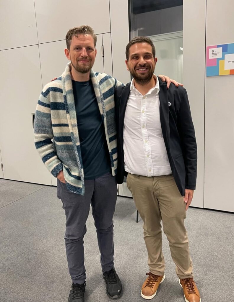 Benjamin Zekavica mit Matt Mullenweg